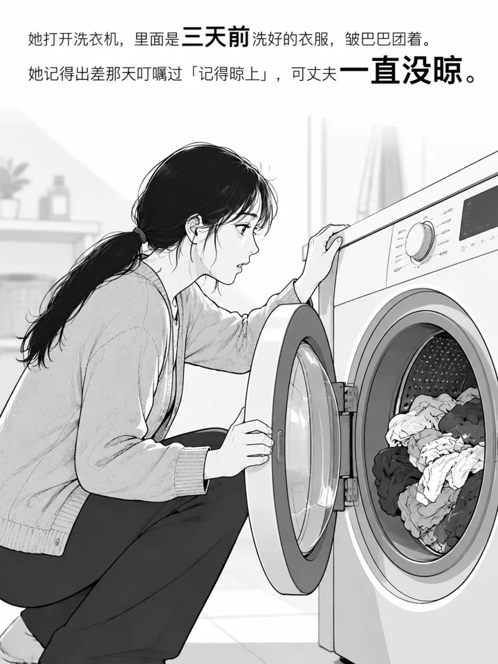 婚姻中的琐碎冷漠：妻子出差三天回家后的图文故事 第 3 段