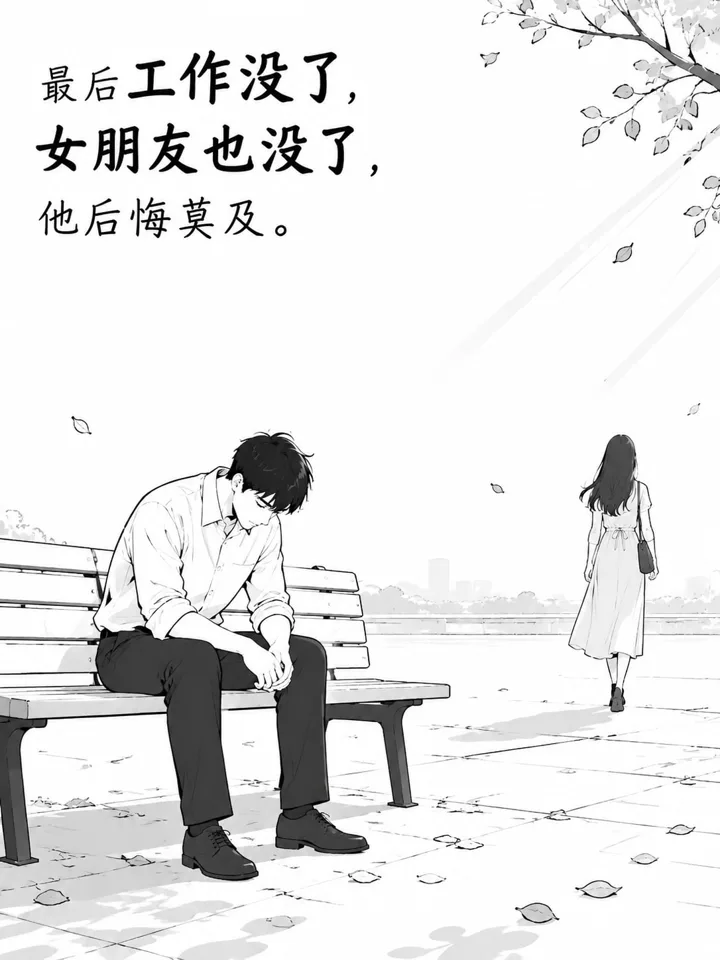 公务员考上后朋友设局陷害的图文故事绘本线稿 第 5 段